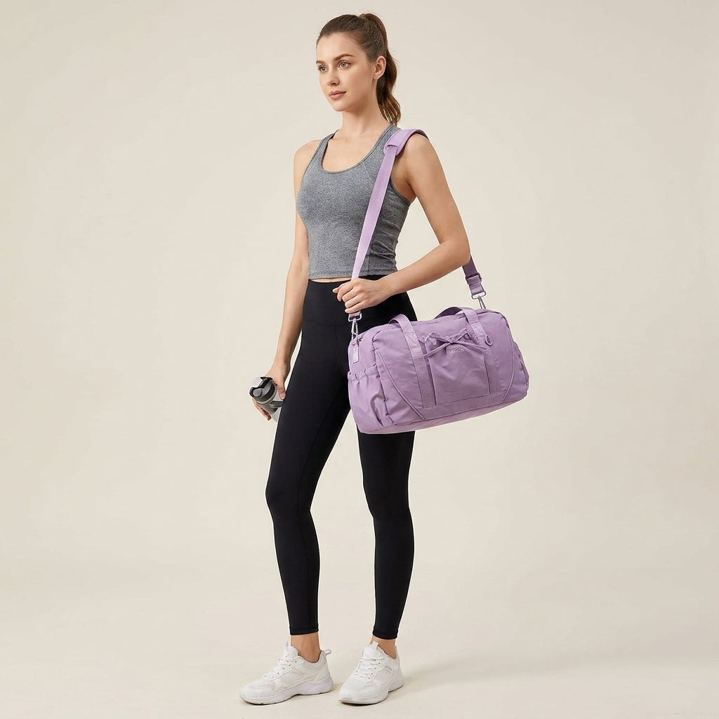 Bolsa de Deporte y Viaje Lila de Alta Capacidad – Unisex