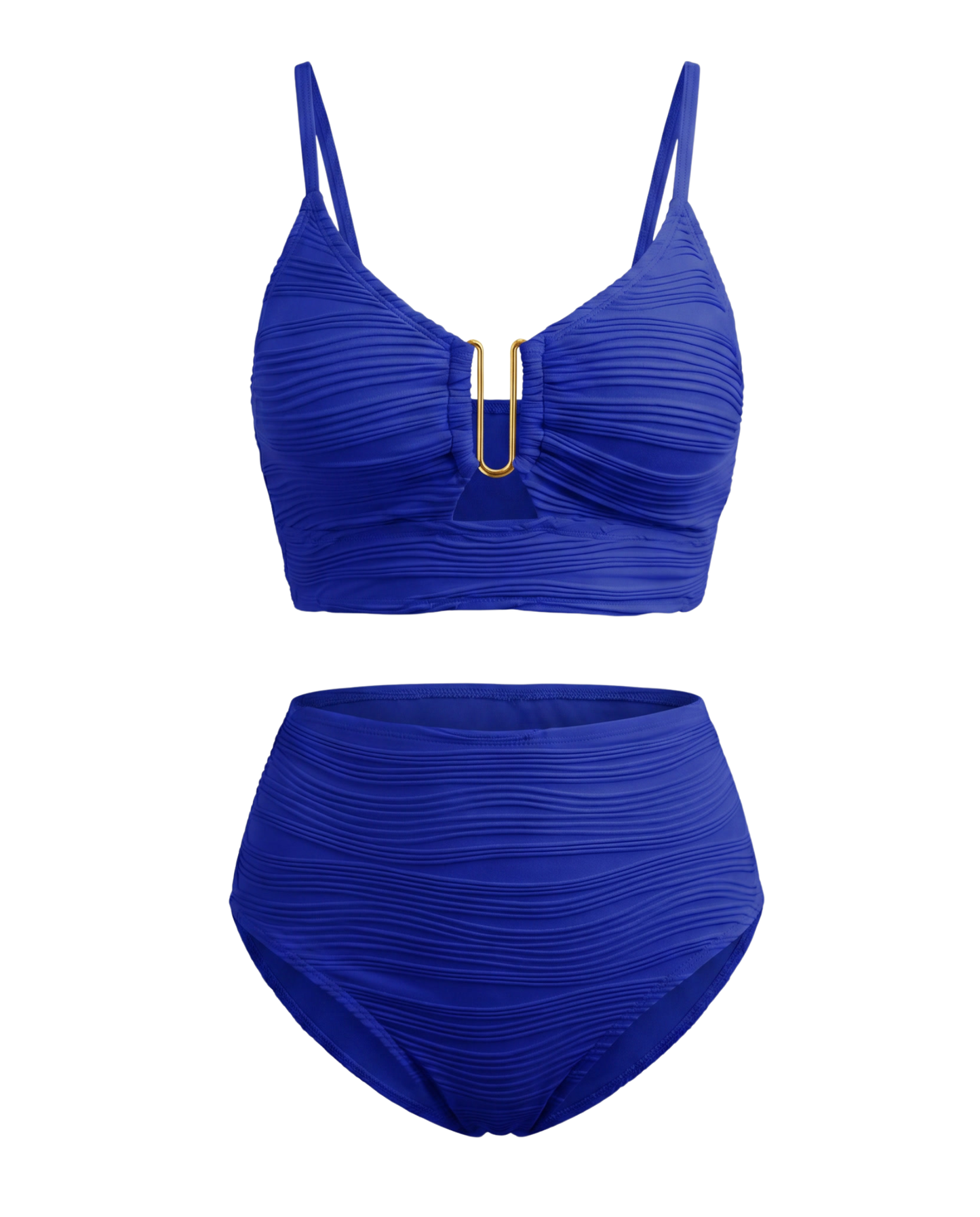 Bikini con aberturas de encaje