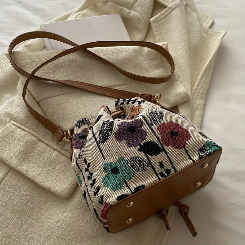 Bolso Étnico Estampado Floral