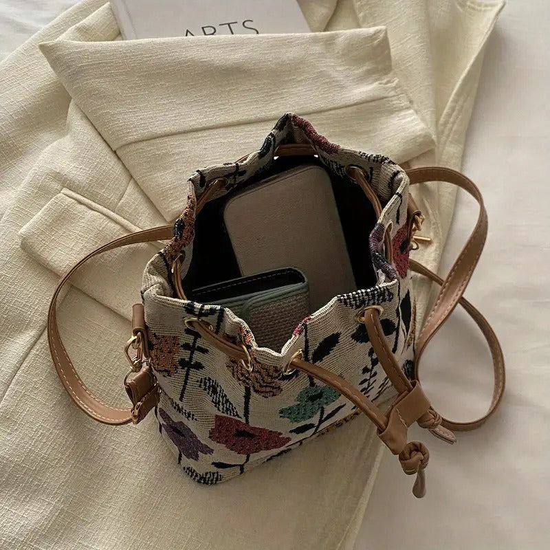 Bolso Étnico Estampado Floral