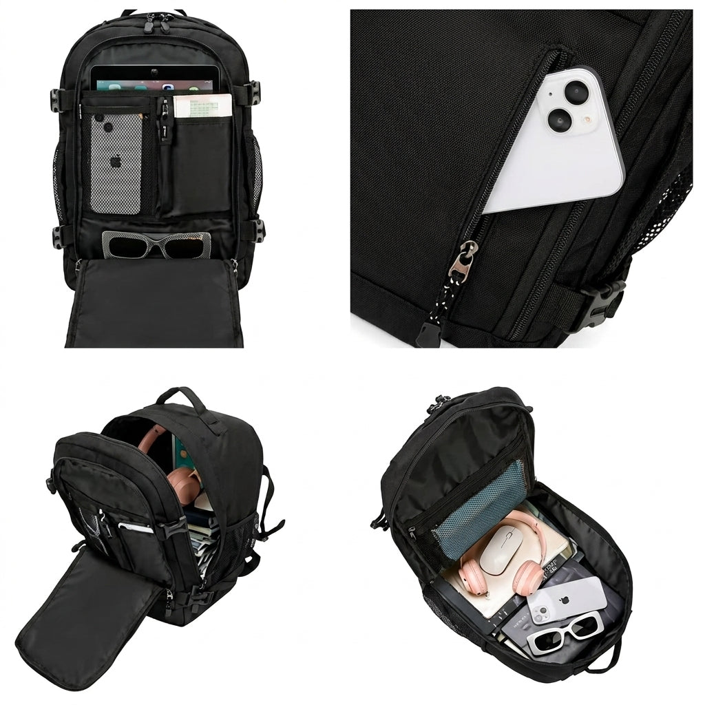 Mochila de Viaje Cabina en Poliéster – Resistente, Impermeable y Funcional