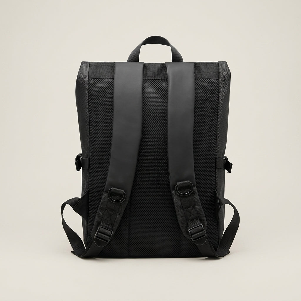 Mochila Urbana de Oxford Negra de Gran Capacidad – Estilo Casual y Organización Inteligente