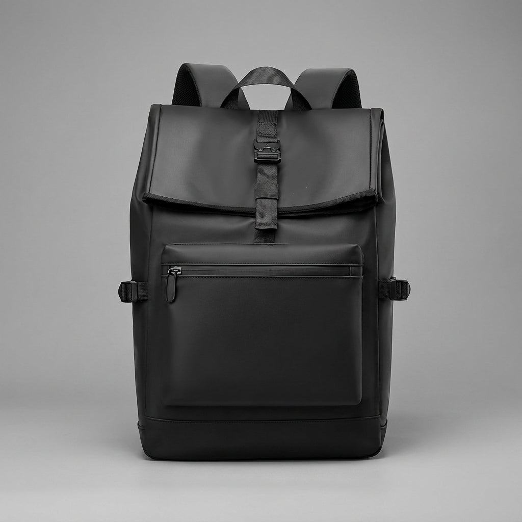 Mochila Urbana de Oxford Negra de Gran Capacidad – Estilo Casual y Organización Inteligente