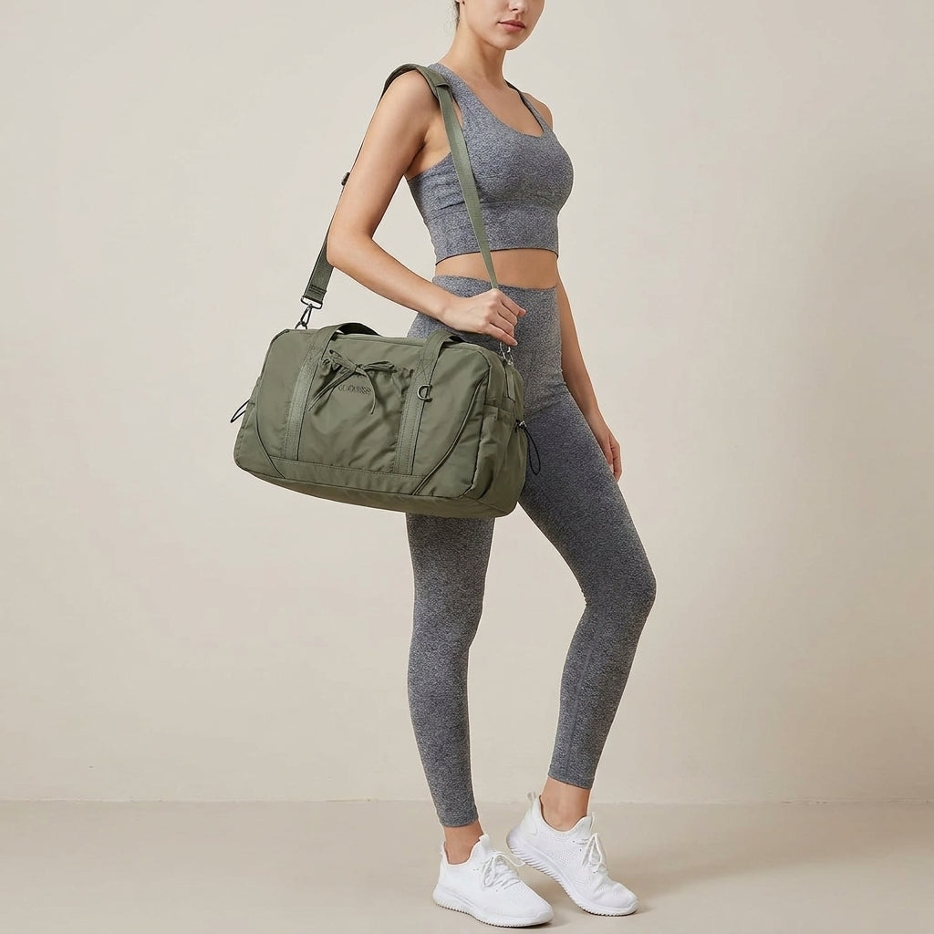Bolsa de Deporte y Viaje Verde de Alta Capacidad – Unisex