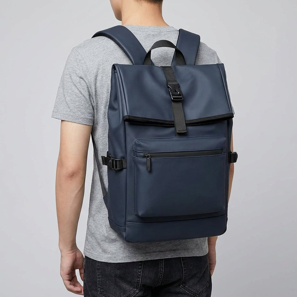 Mochila Urbana de Oxford Azul Marino – Capacidad, Estilo y Funcionalidad
