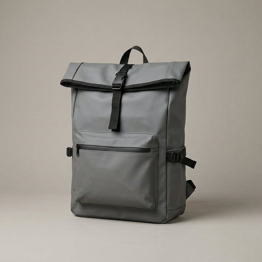 Mochila Urbana de Oxford Gris – Diseño Minimalista y Uso Diario