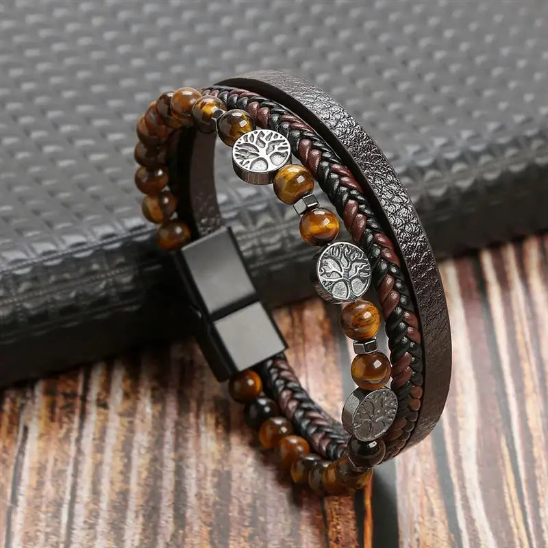Pulsera Cuero Onyx