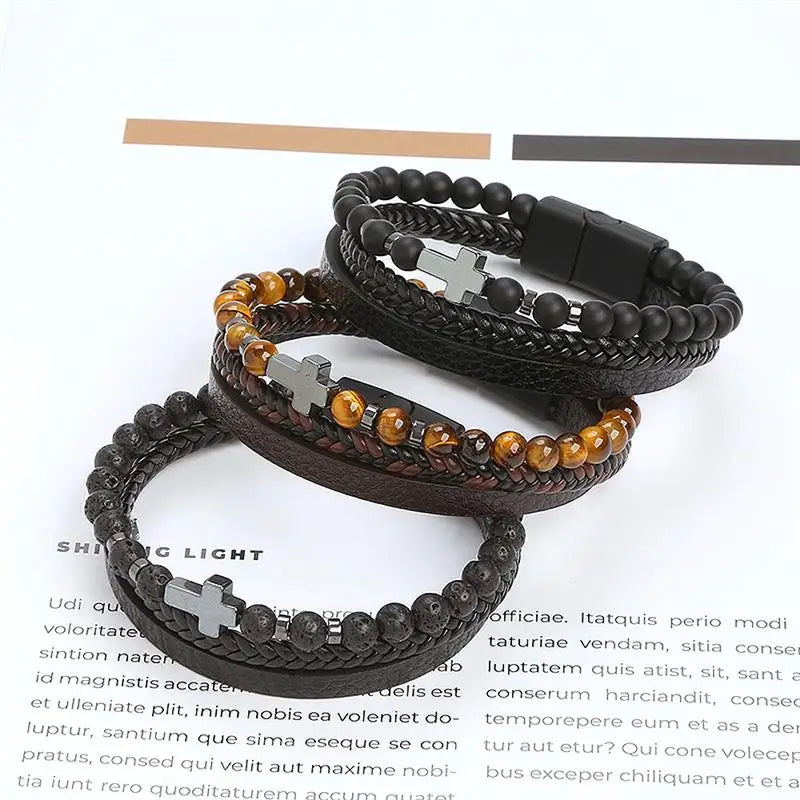 Pulsera Cuero Onyx