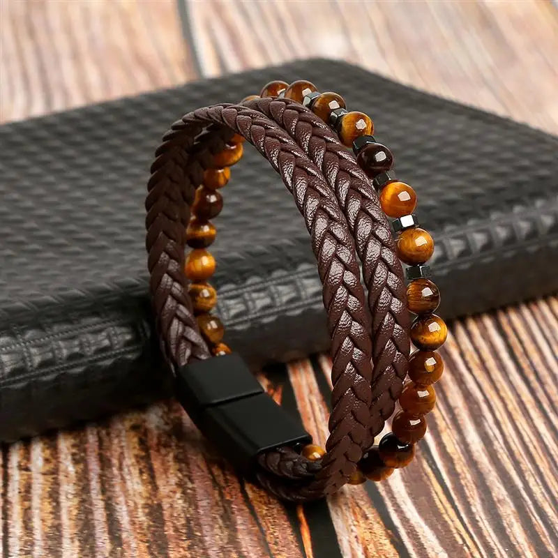 Pulsera Cuero Onyx