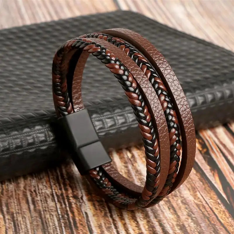 Pulsera Cuero Onyx