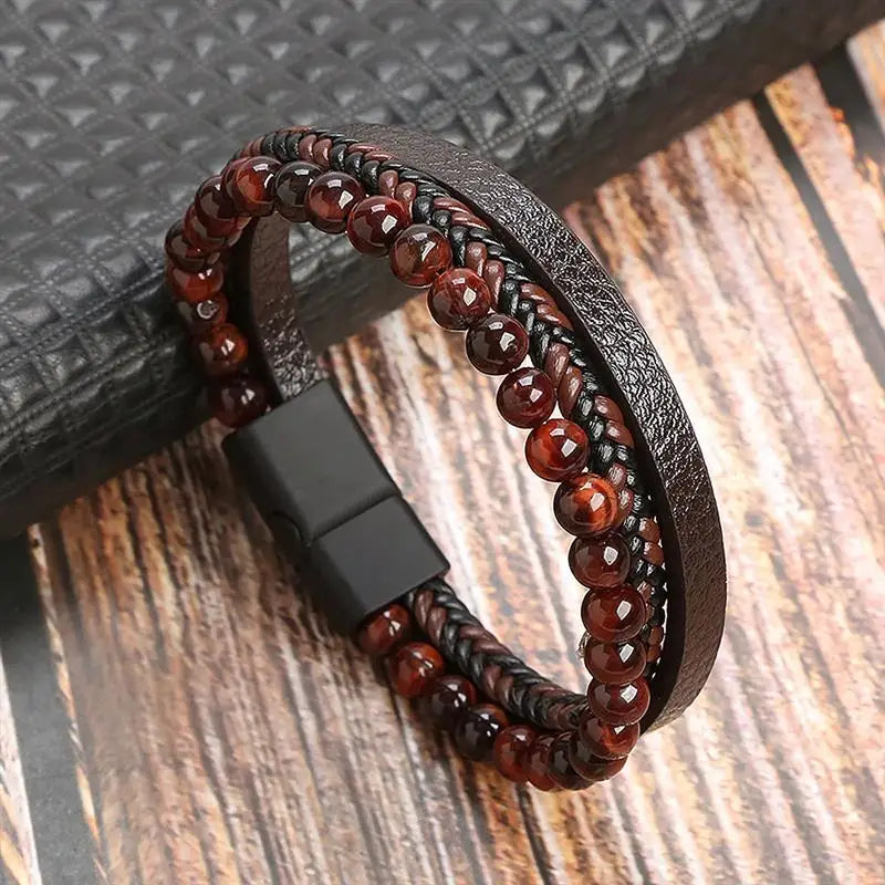Pulsera Cuero Onyx