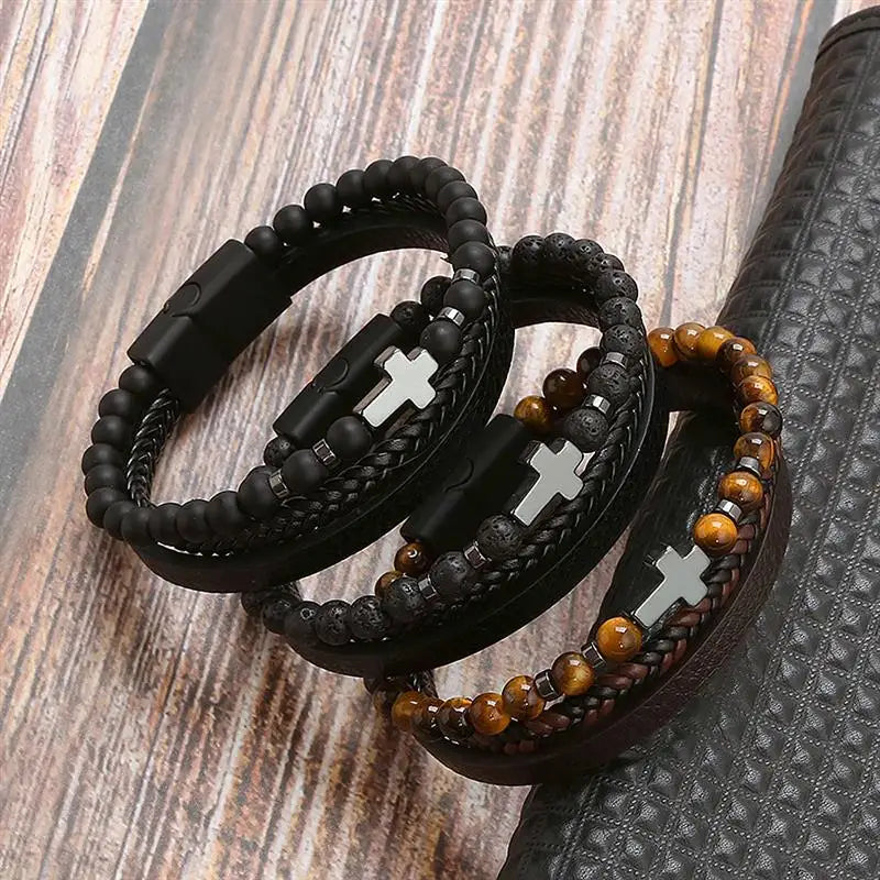 Pulsera Cuero Onyx