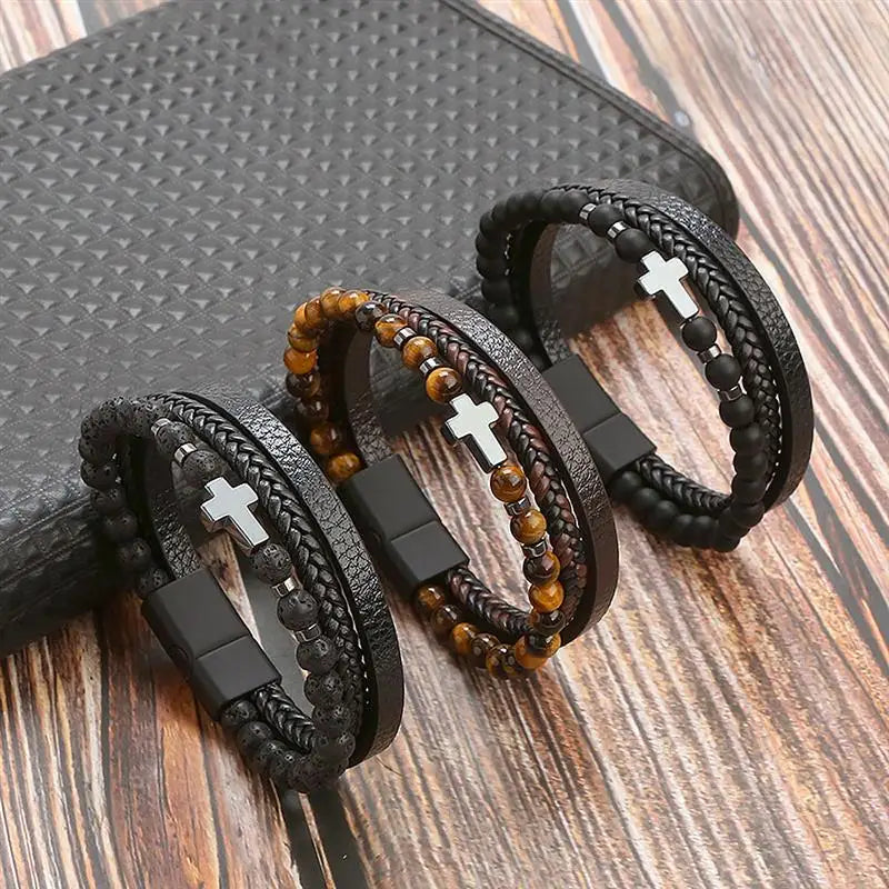 Pulsera Cuero Onyx