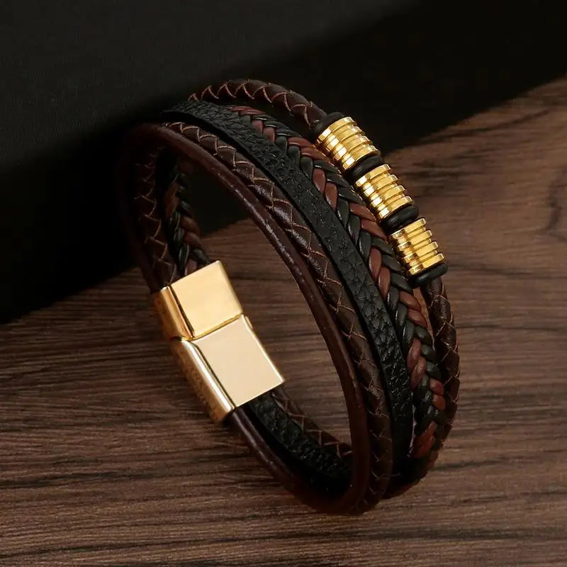 Pulsera Cuero Onyx