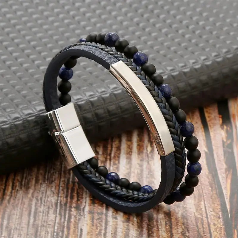 Pulsera Cuero Onyx