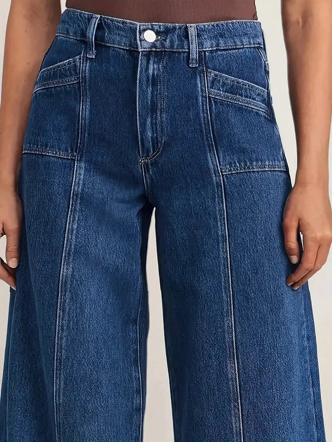 Jeans Wide Leg Azul
