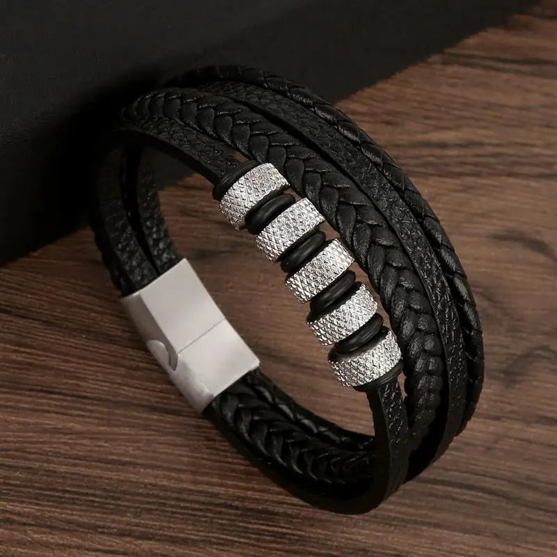 Pulsera Cuero Onyx