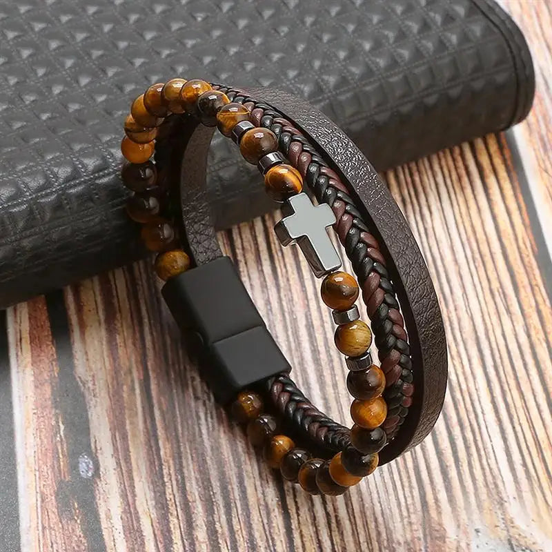 Pulsera Cuero Onyx