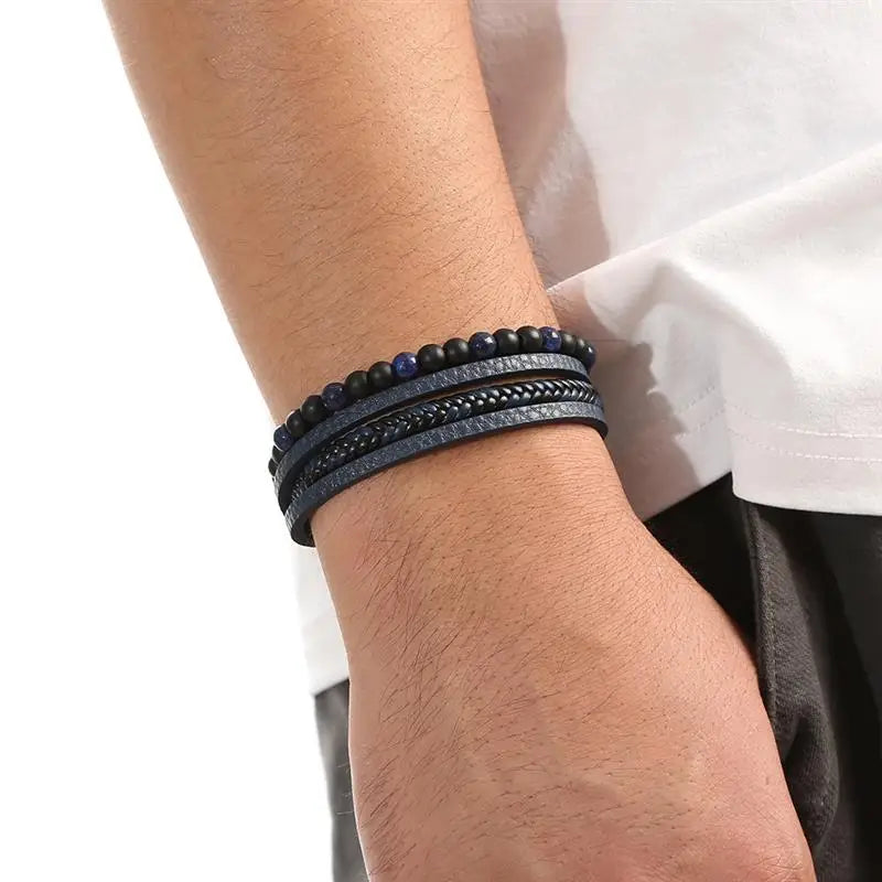 Pulsera Cuero Onyx
