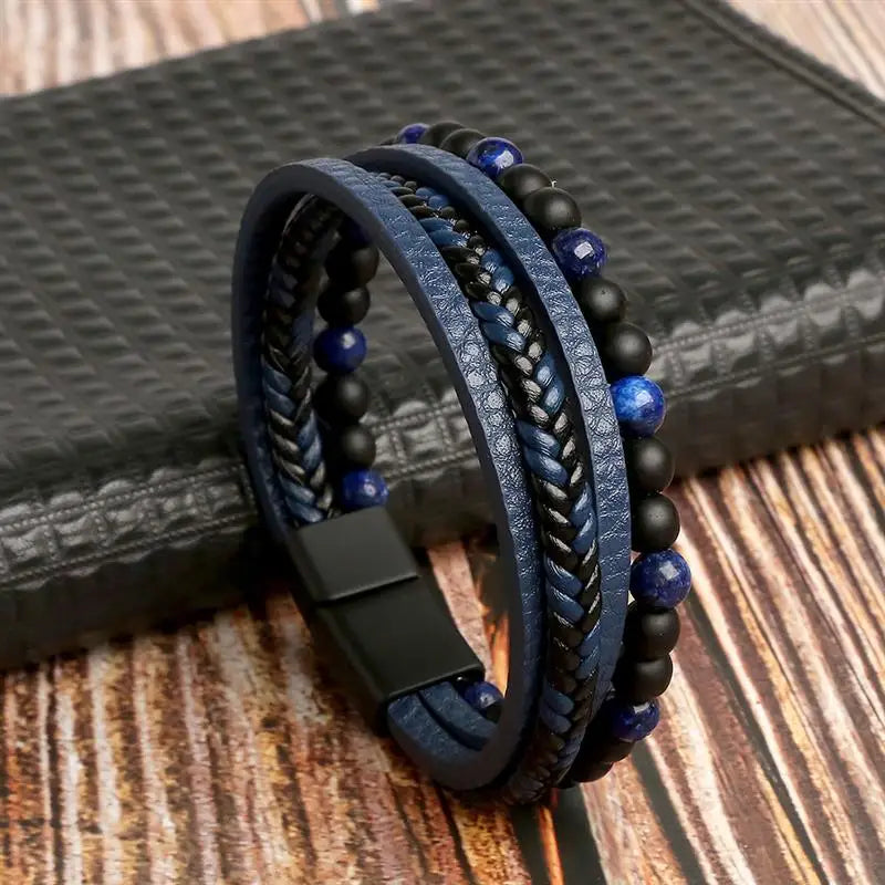 Pulsera Cuero Onyx