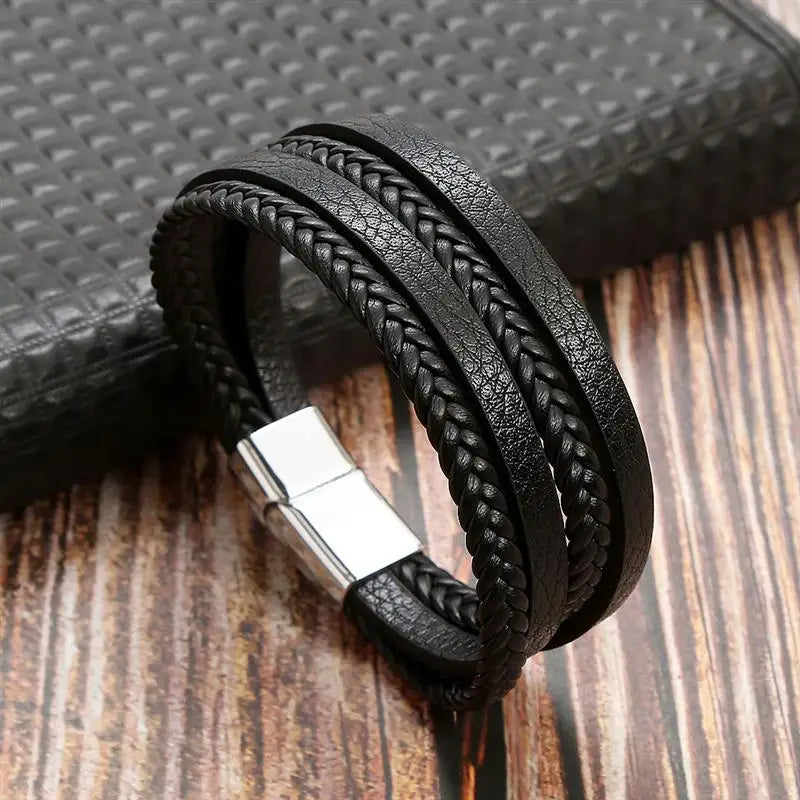 Pulsera Cuero Onyx