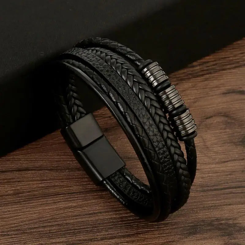 Pulsera Cuero Onyx