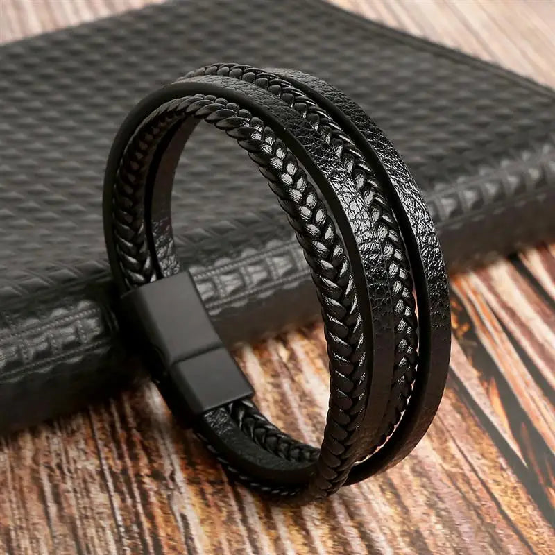 Pulsera Cuero Onyx