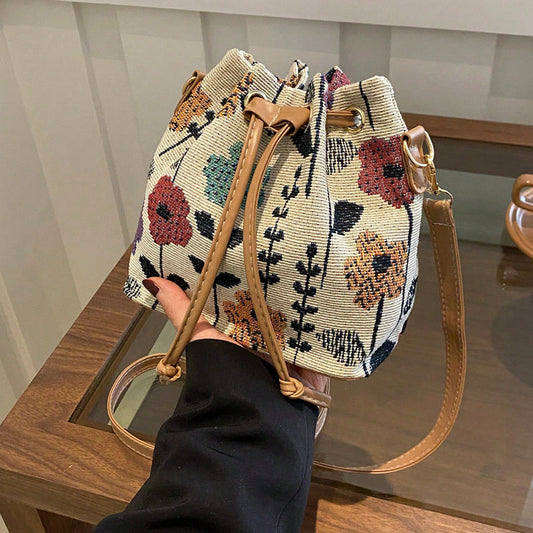 Bolso Étnico Estampado Floral