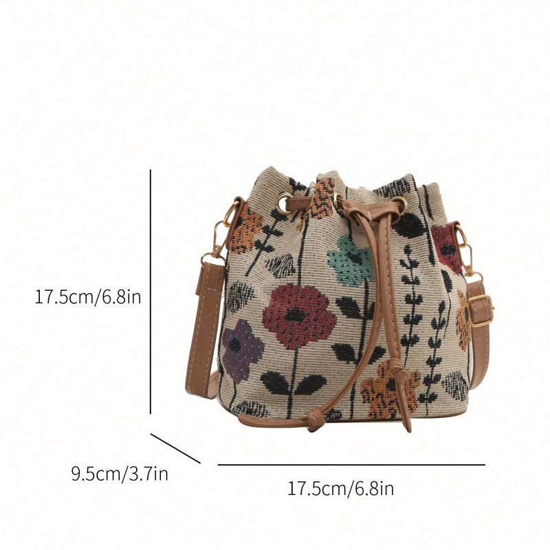 Bolso Étnico Estampado Floral