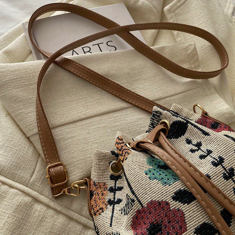 Bolso Étnico Estampado Floral