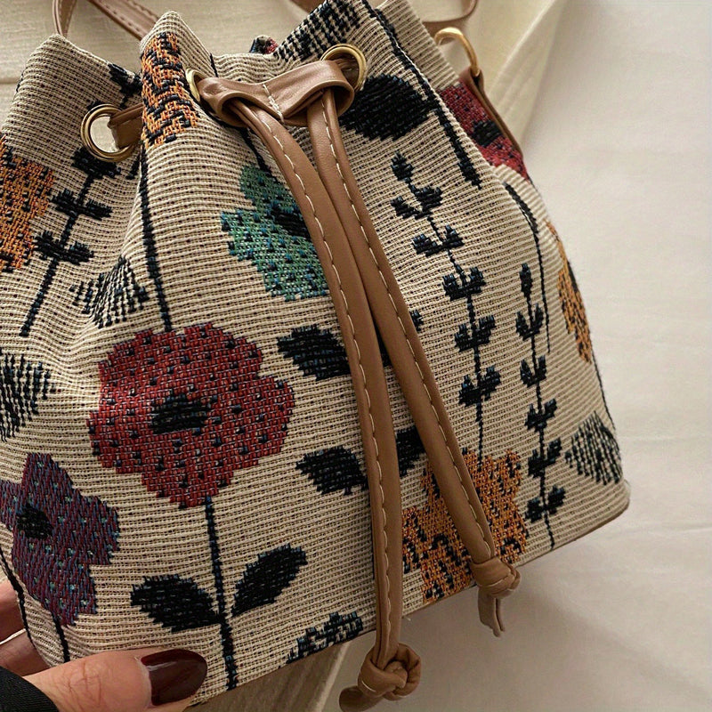 Bolso Étnico Estampado Floral