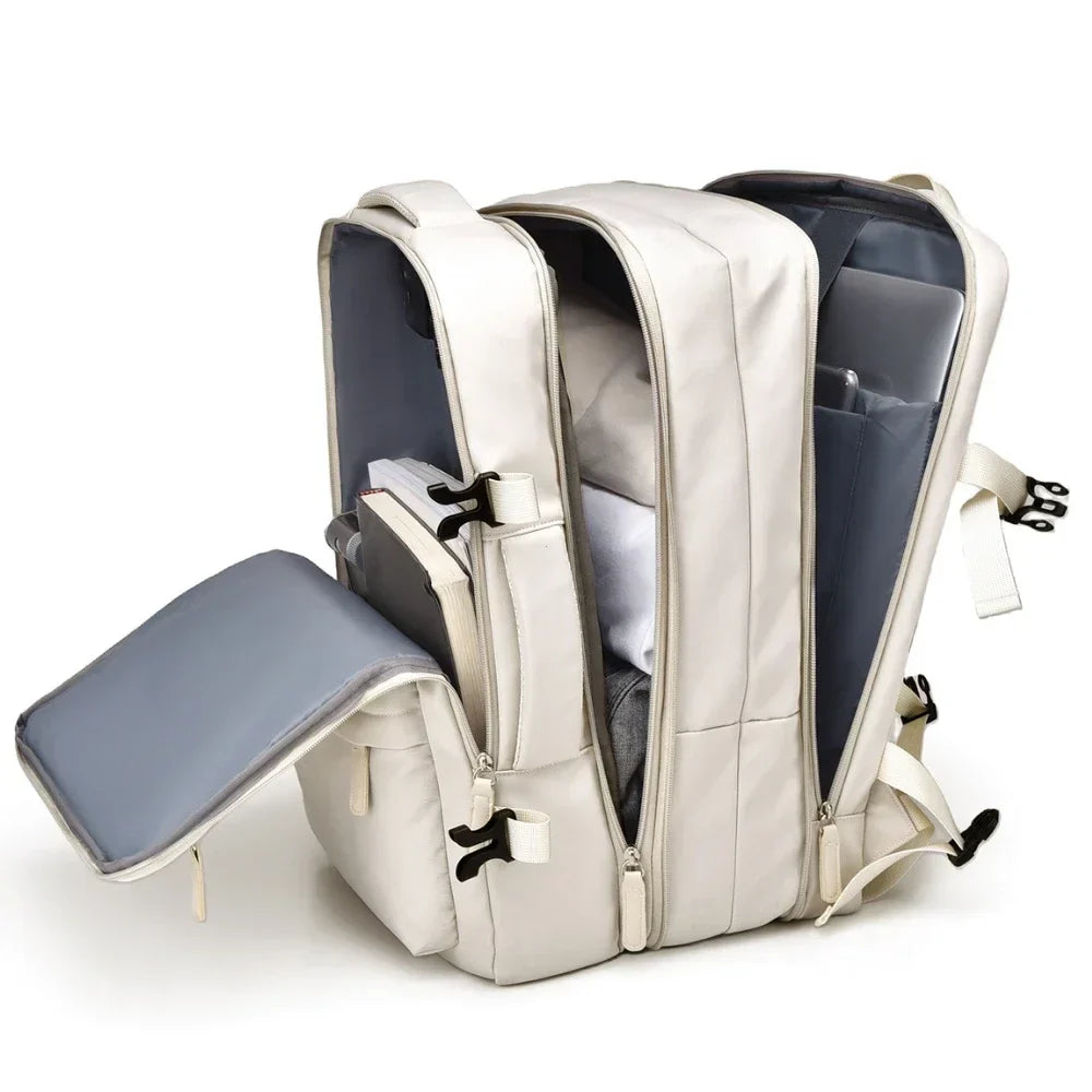 Mochila de Viaje Expandible – Gran Capacidad y Organización Inteligente