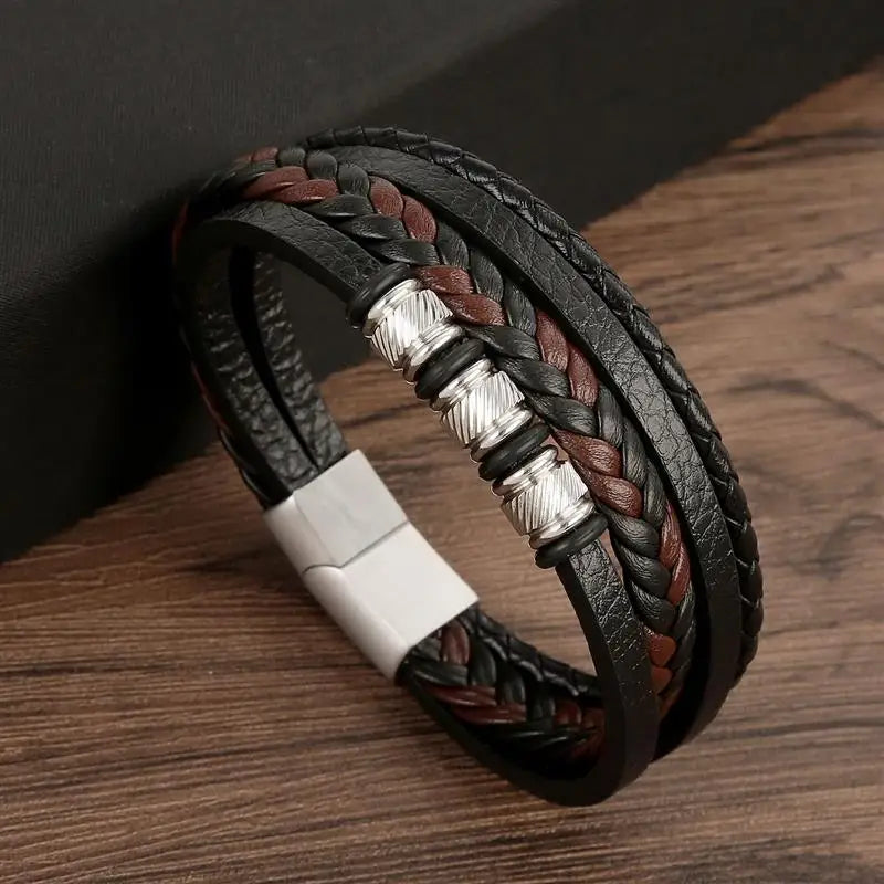 Pulsera Cuero Onyx