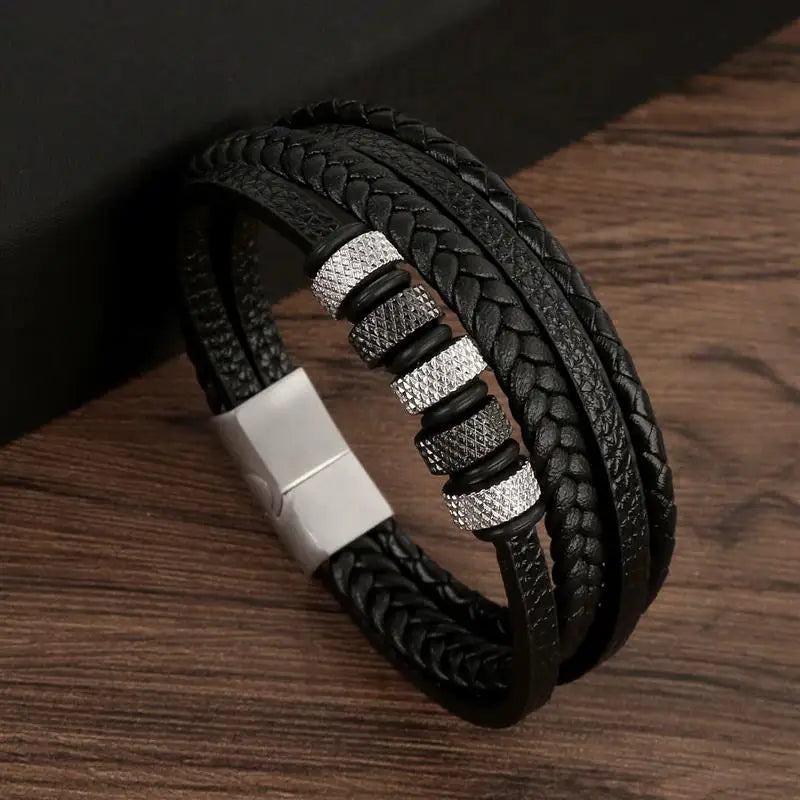 Pulsera Cuero Onyx