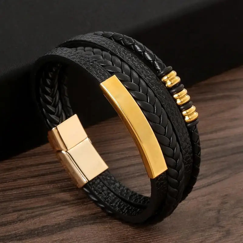 Pulsera Cuero Onyx