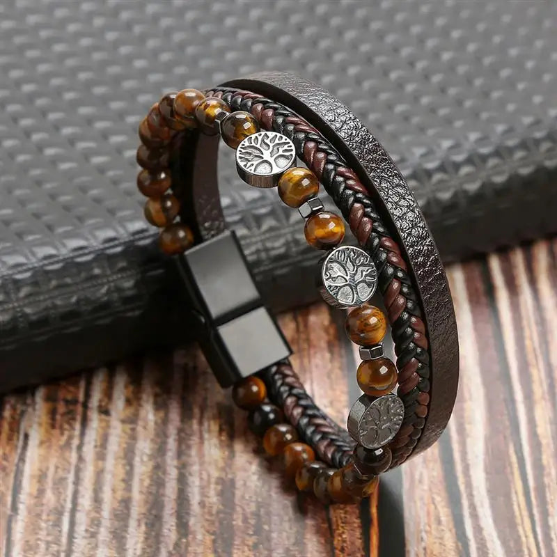 Pulsera Cuero Onyx
