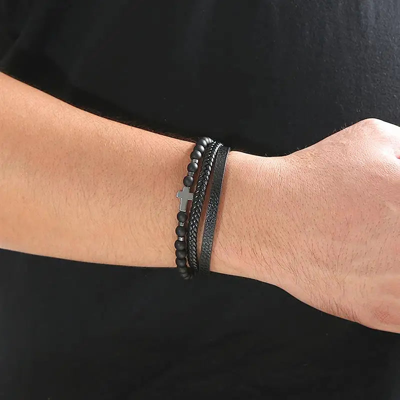 Pulsera Cuero Onyx