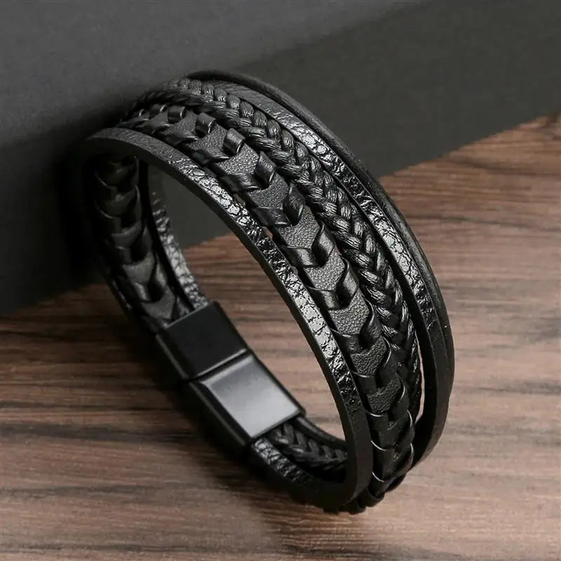 Pulsera Cuero Onyx