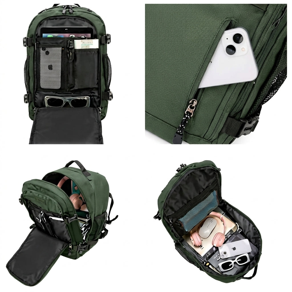 Mochila de Viaje Cabina en Poliéster – Resistente, Impermeable y Funcional