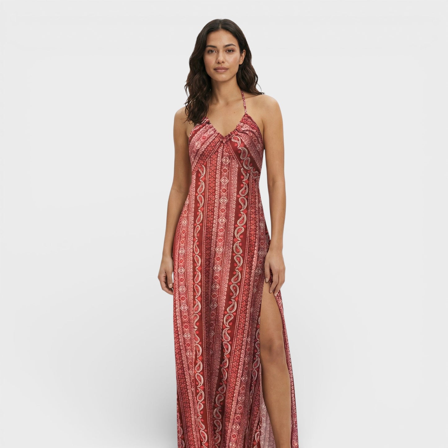 Vestido Bohemio Estampado Étnico