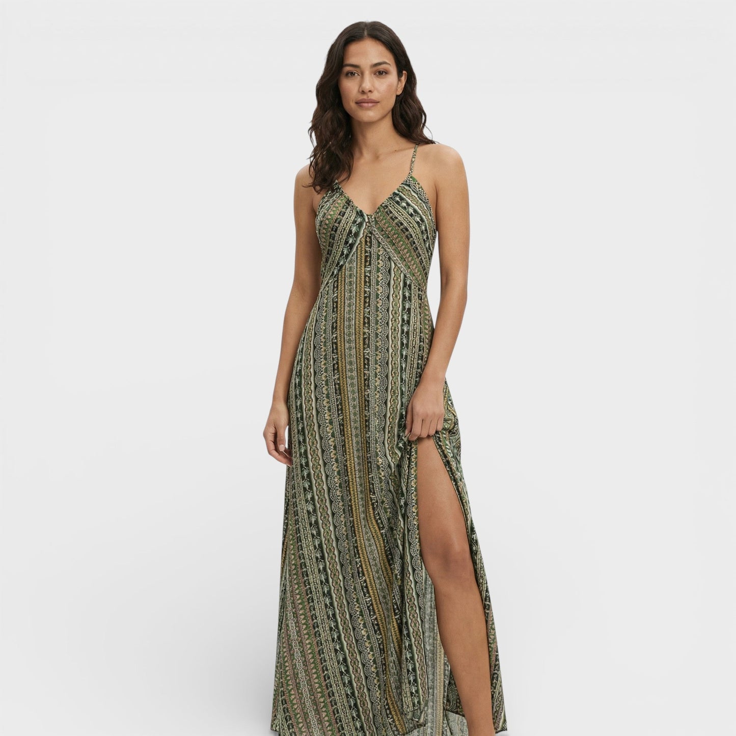 Vestido Bohemio Estampado Étnico
