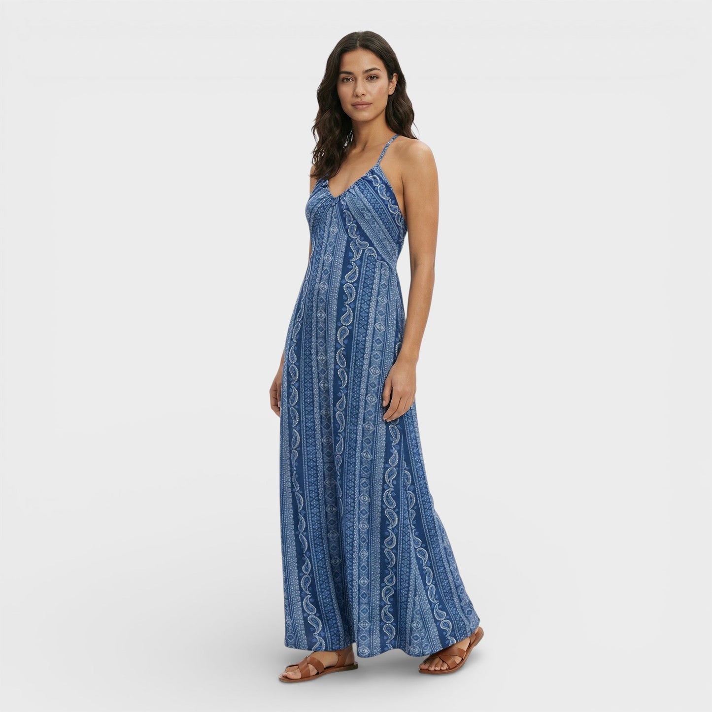 Vestido Bohemio Estampado Étnico