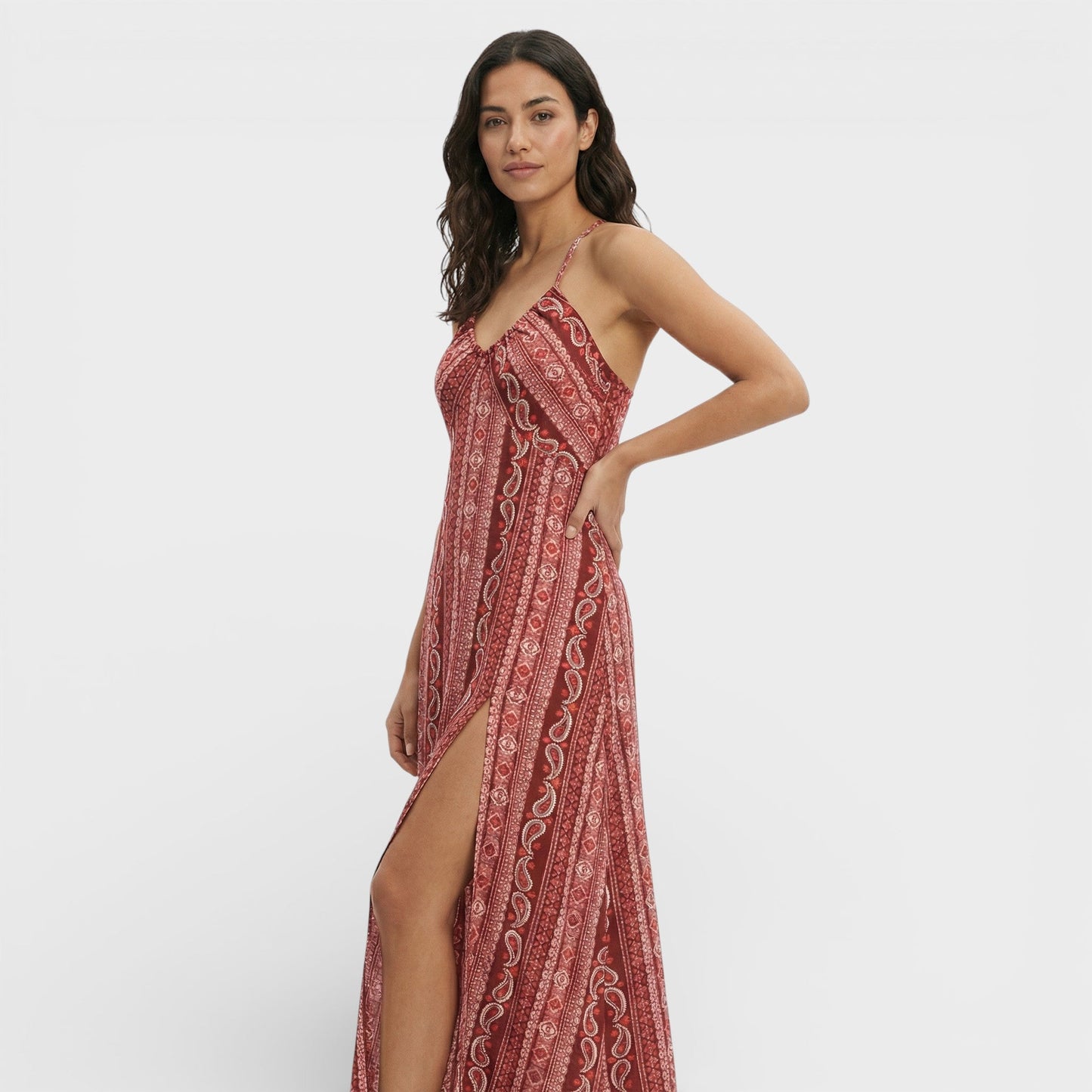 Vestido Bohemio Estampado Étnico