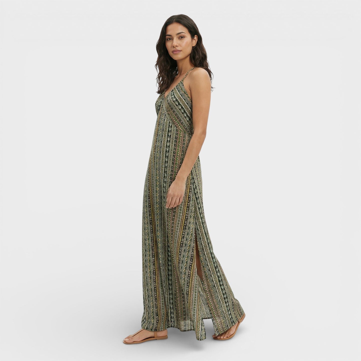 Vestido Bohemio Estampado Étnico
