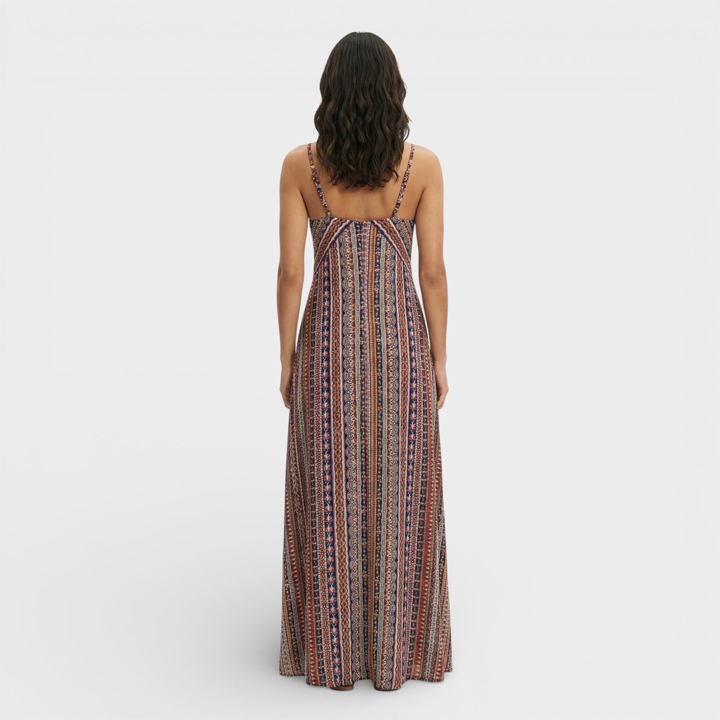Vestido Bohemio Estampado Étnico