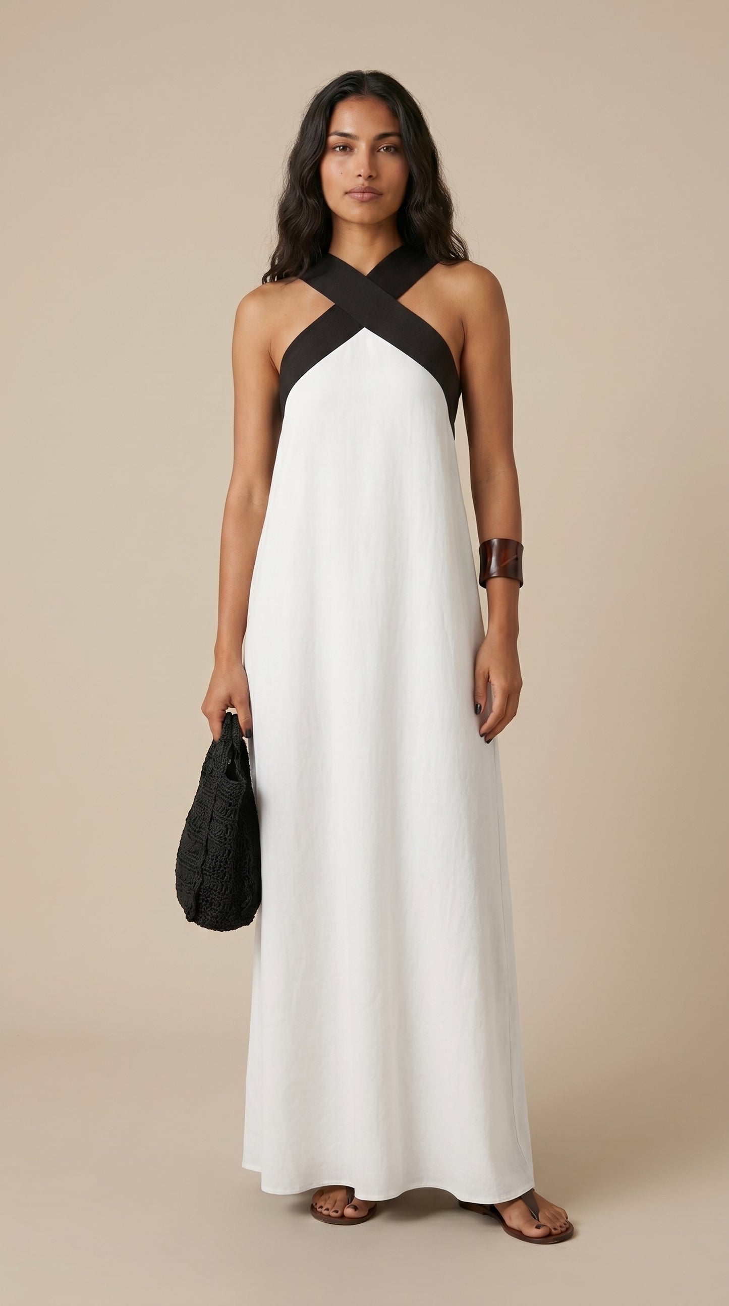 Delphine | Vestido con corte cruzado