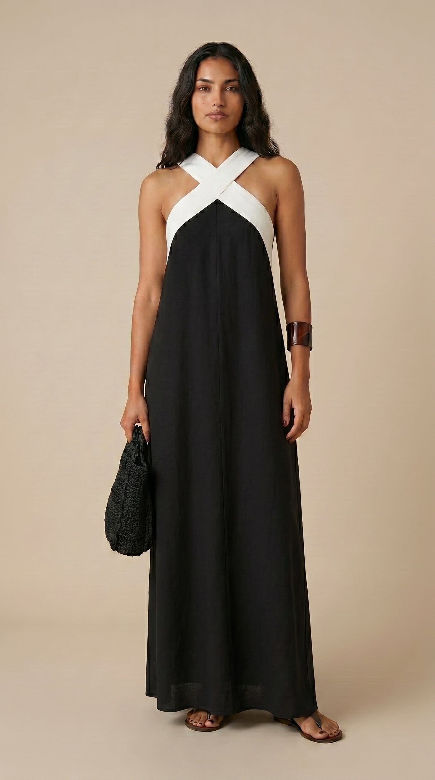 Delphine | Vestido con corte cruzado
