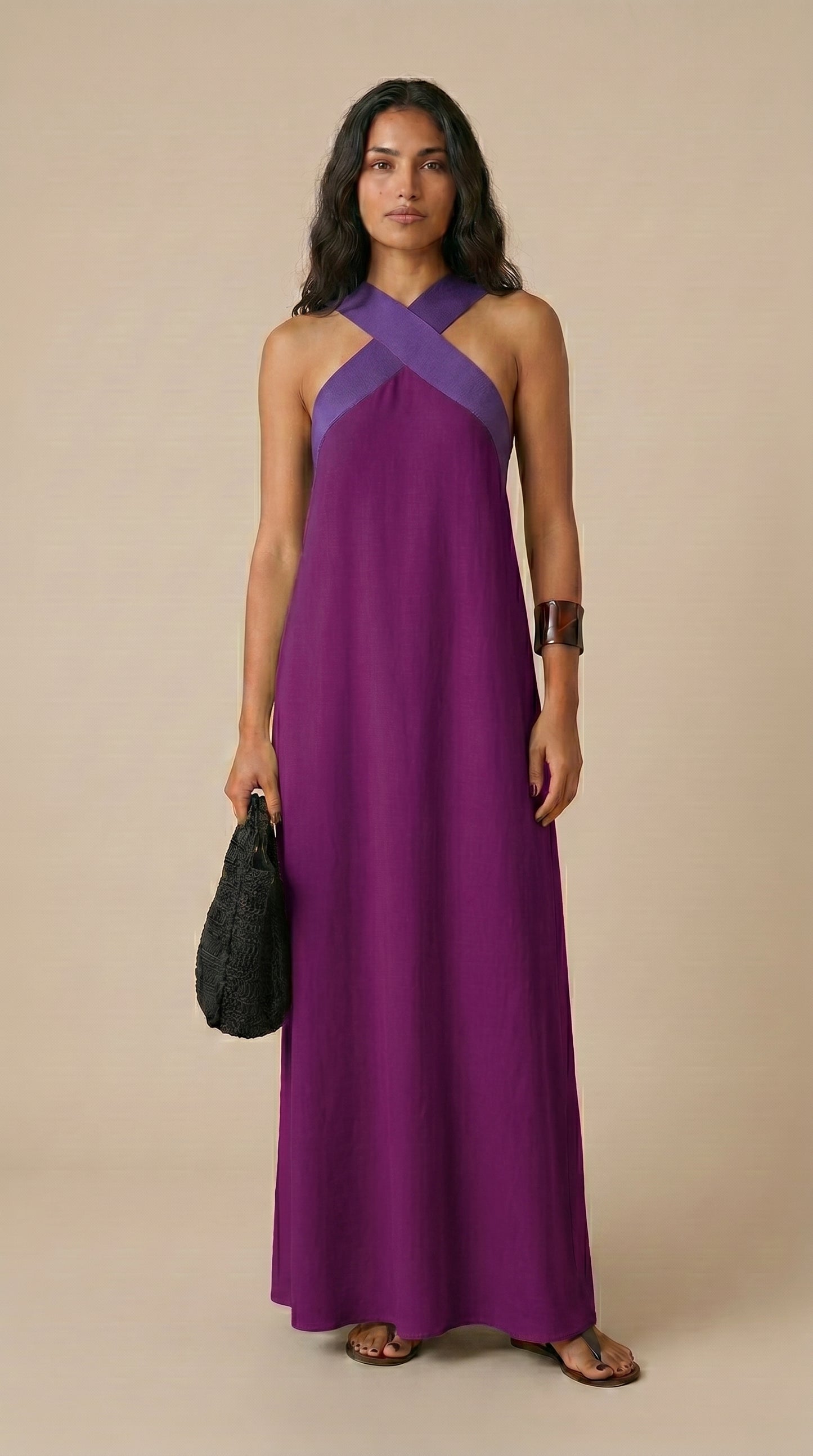 Delphine | Vestido con corte cruzado