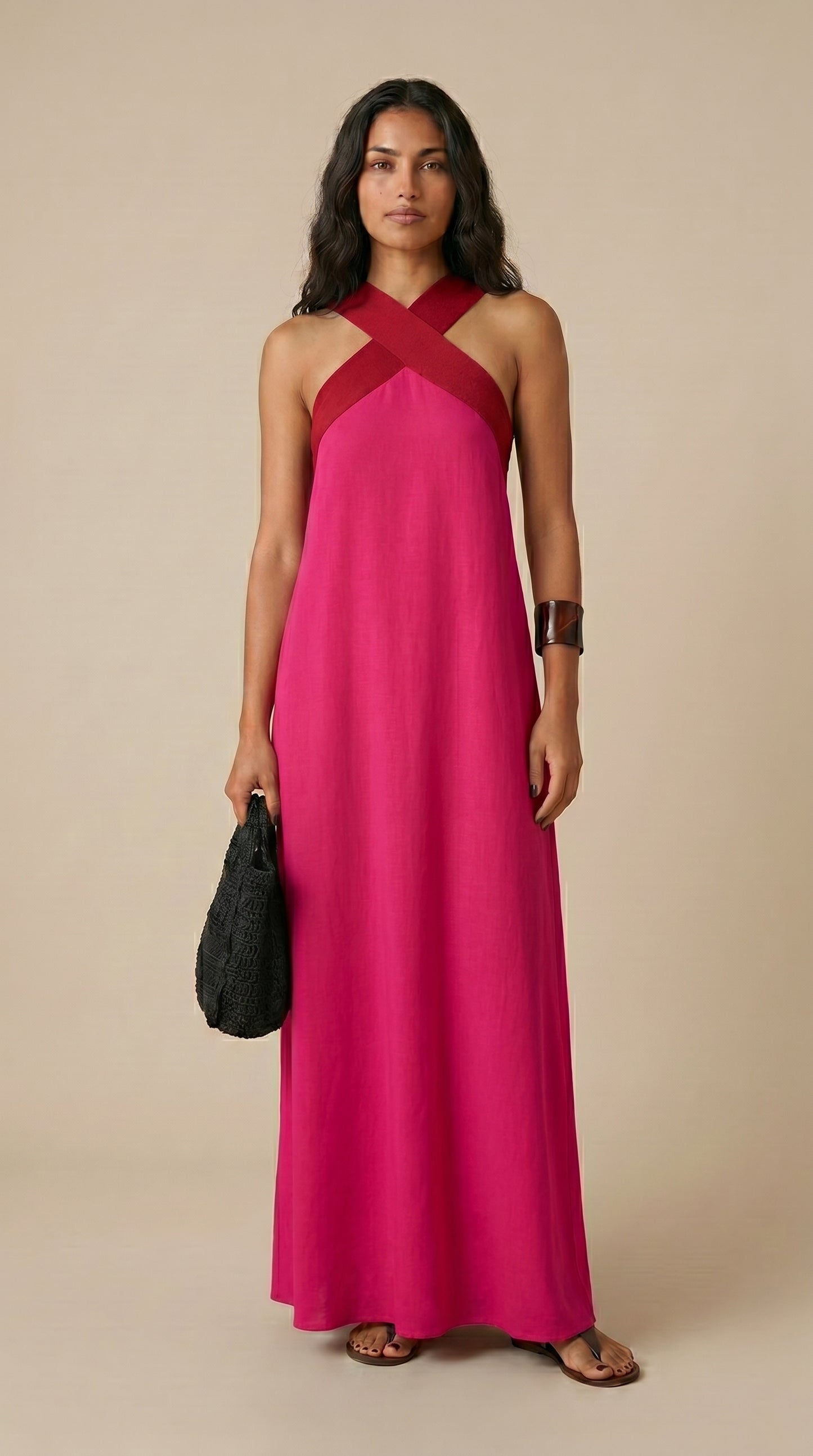 Delphine | Vestido con corte cruzado