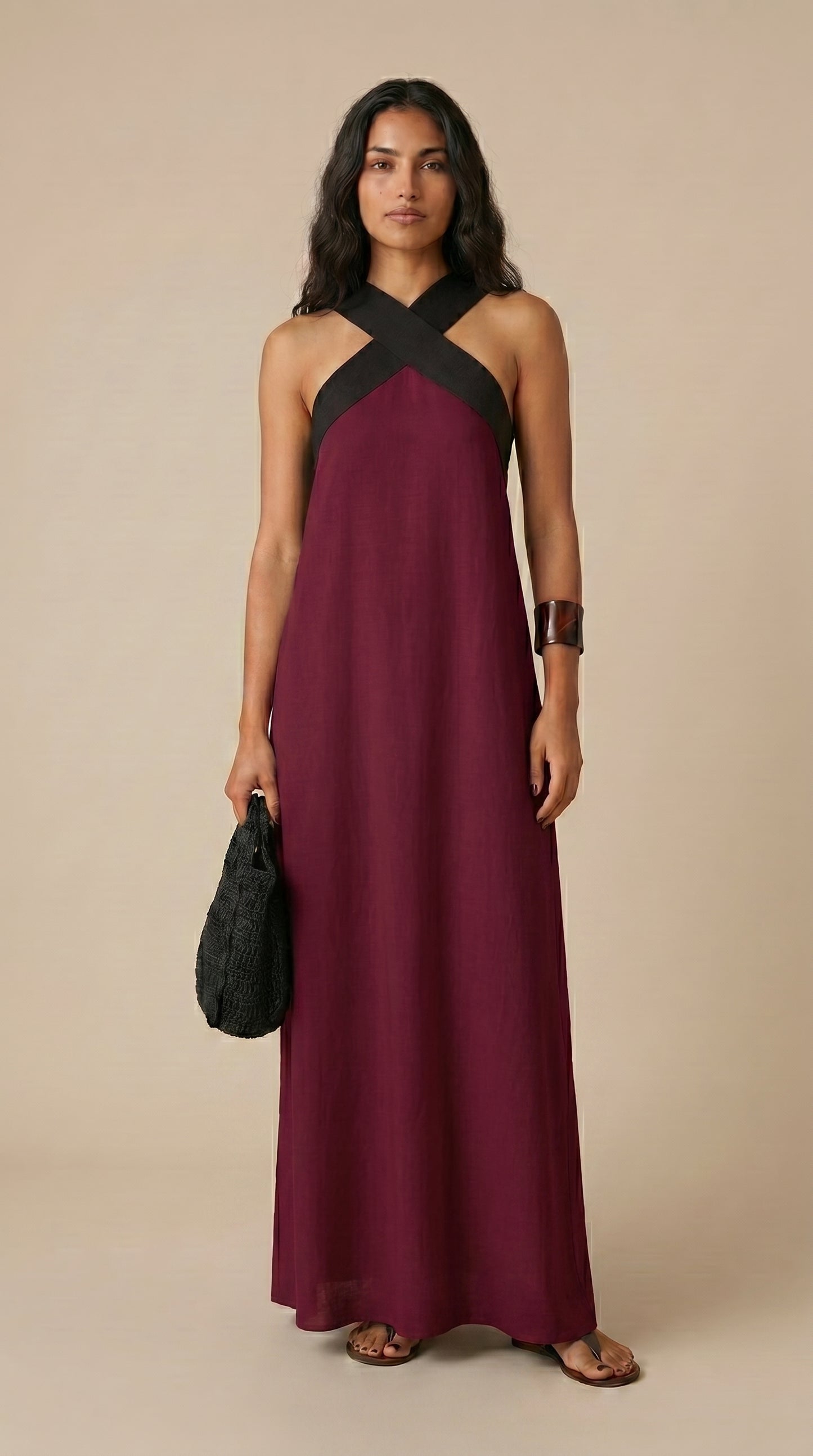 Delphine | Vestido con corte cruzado